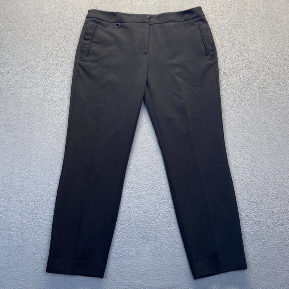 Adrianna Papell Women's Dress pants ‎ size 12 Black Stretch Lightweig Zipper - Picture 1 of 10